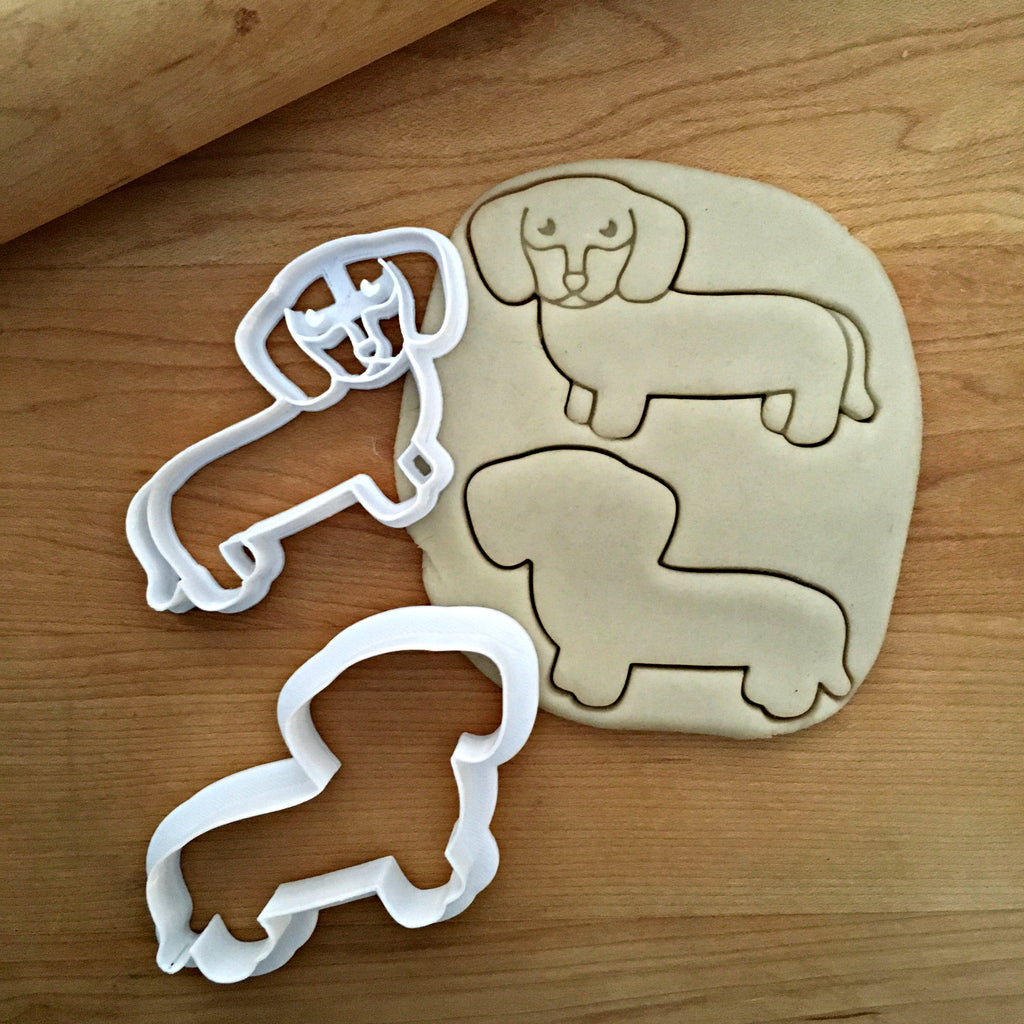 Set of 2 Dachshund/Wiener Dog Cookie Cutters/Dishwasher Safe