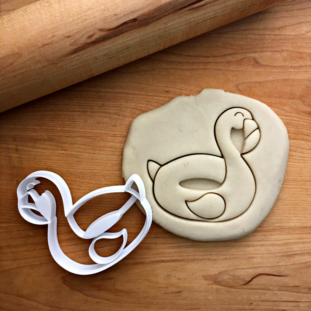 Flamingo Pool Floatie Cookie Cutter/Dishwasher Safe