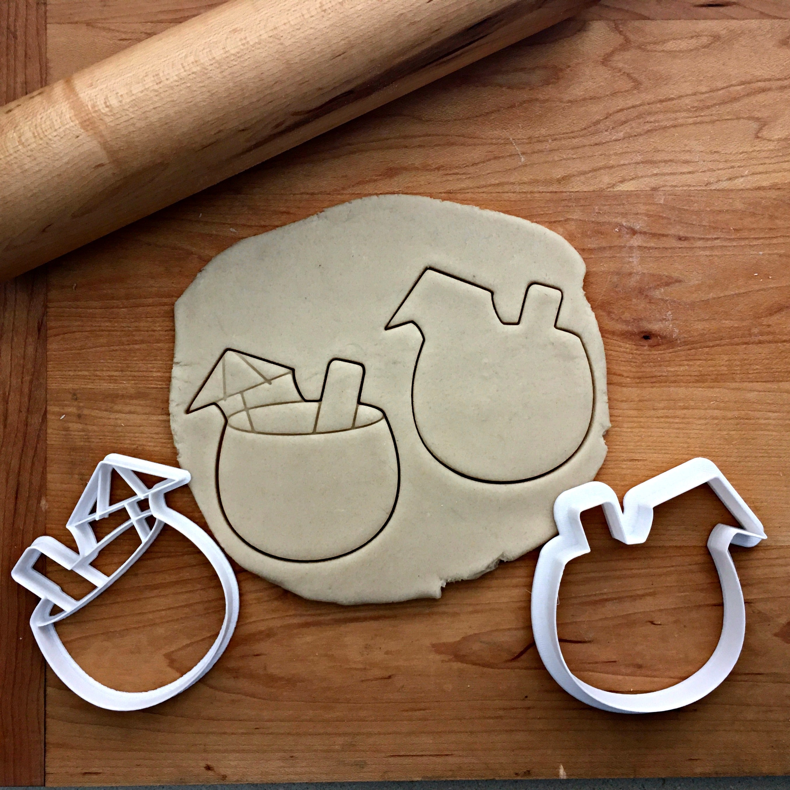 Set of 2 Tropical Drink Cookie Cutters/Dishwasher Safe