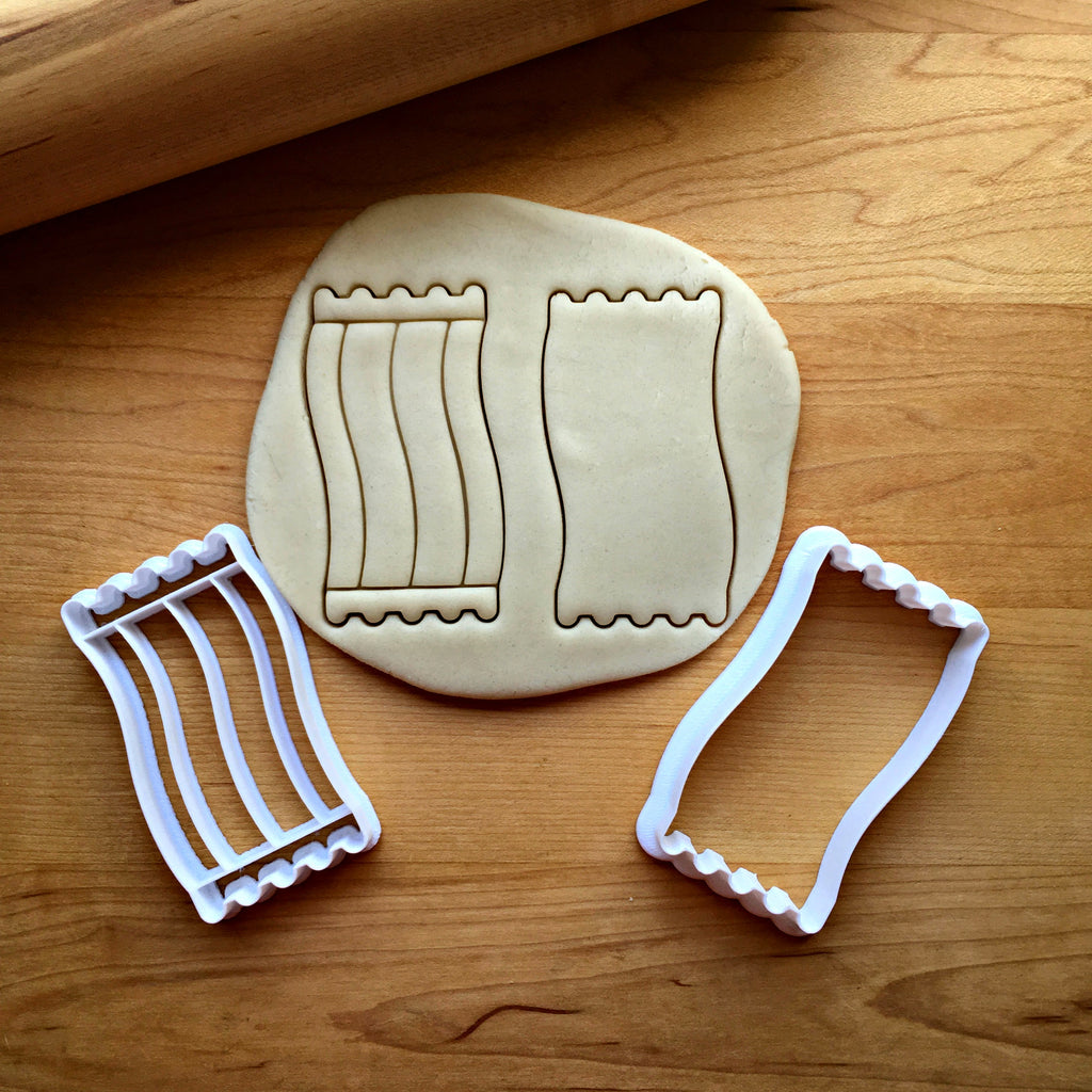 Set of 2 Beach Towel Cookie Cutters/Dishwasher Safe