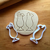 Set of 2 Tall Tropical Drink Cookie Cutters/Dishwasher Safe