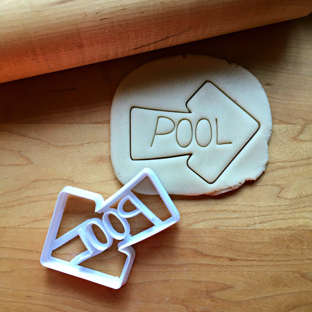 Pool Sign Cookie Cutter/Dishwasher Safe