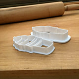 Set of 2 Ice Cream Cone Cookie Cutters/Dishwasher Safe