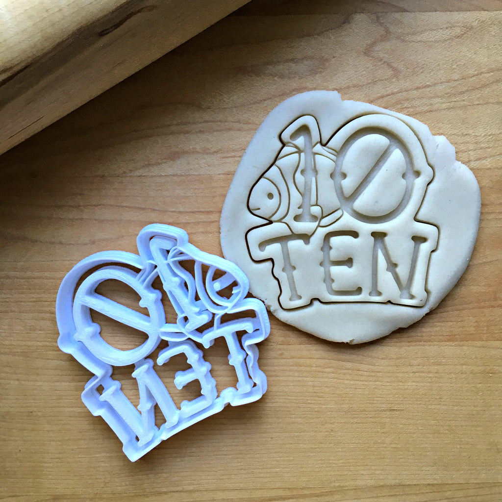 Nautical Number 10 Cookie Cutter/Dishwasher Safe