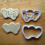 Set of 2 Baby Elephant Face Cookie Cutters/Dishwasher Safe
