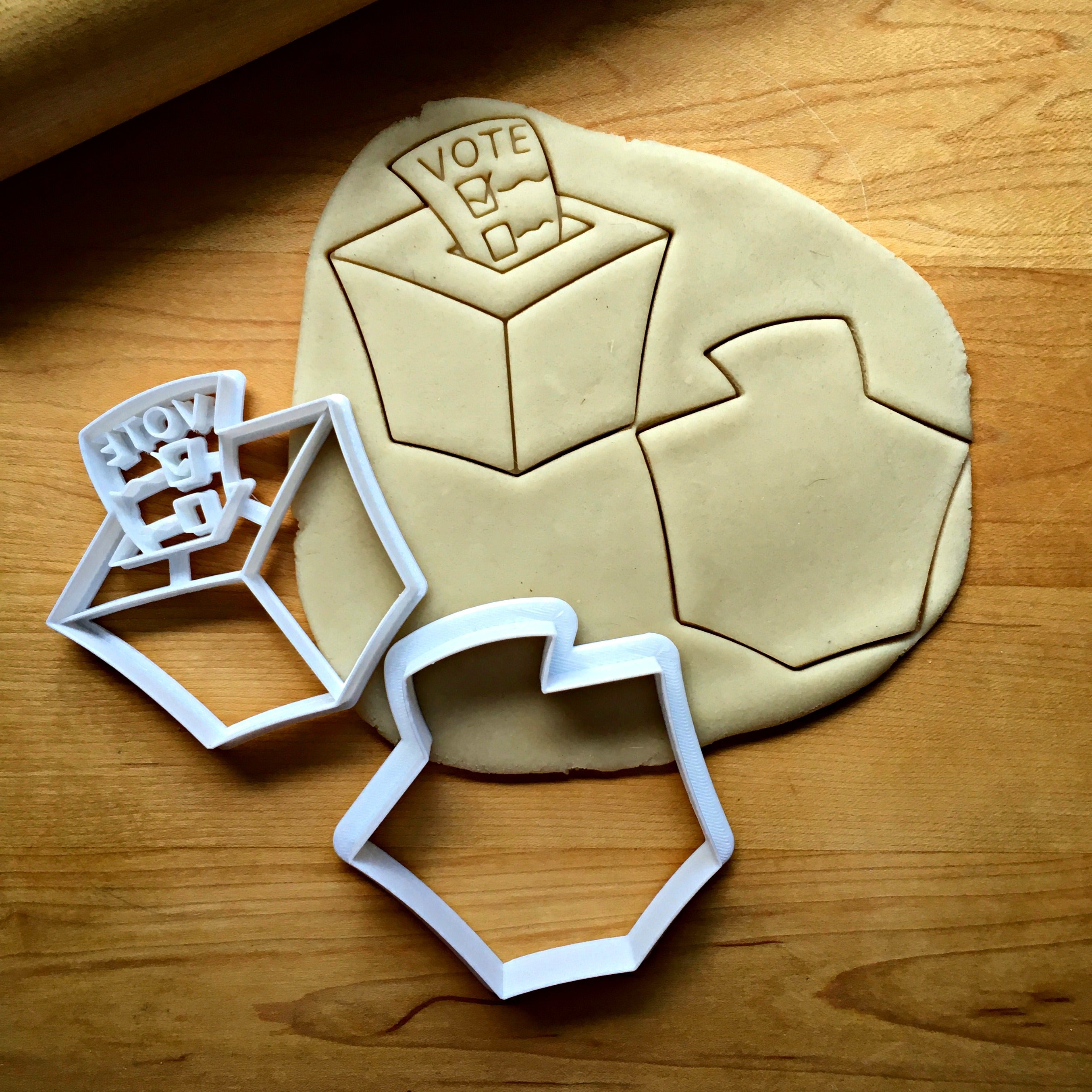 Set of 2 Ballot Box Cookie Cutters/Dishwasher Safe