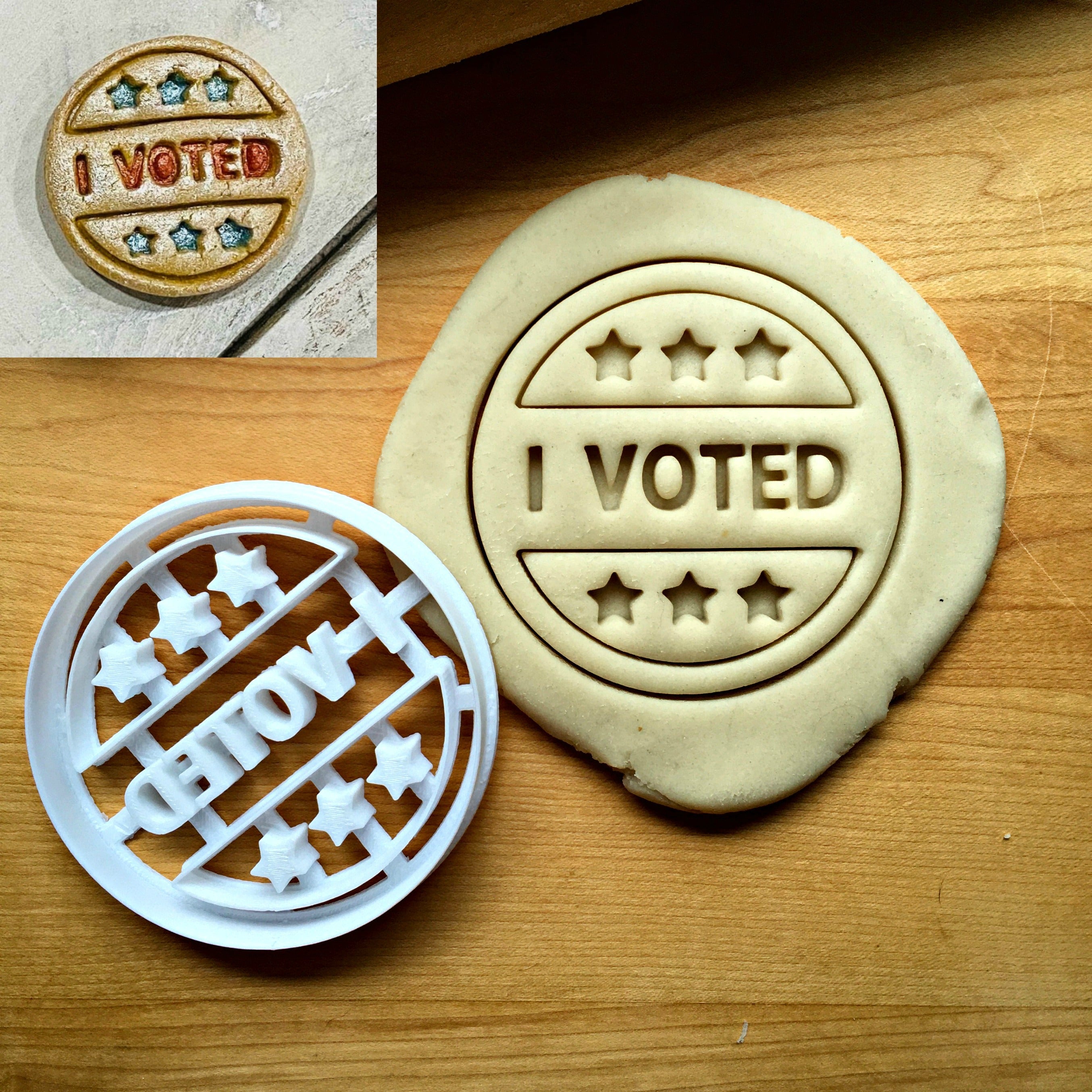 I Voted Cookie Cutter/Dishwasher Safe