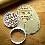 I Voted Cookie Cutter/Dishwasher Safe