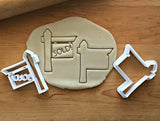 Set of 2 Sold Sign Cookie Cutters/Dishwasher Safe