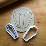 Set of 2 Coffin Cookie Cutters/Dishwasher Safe