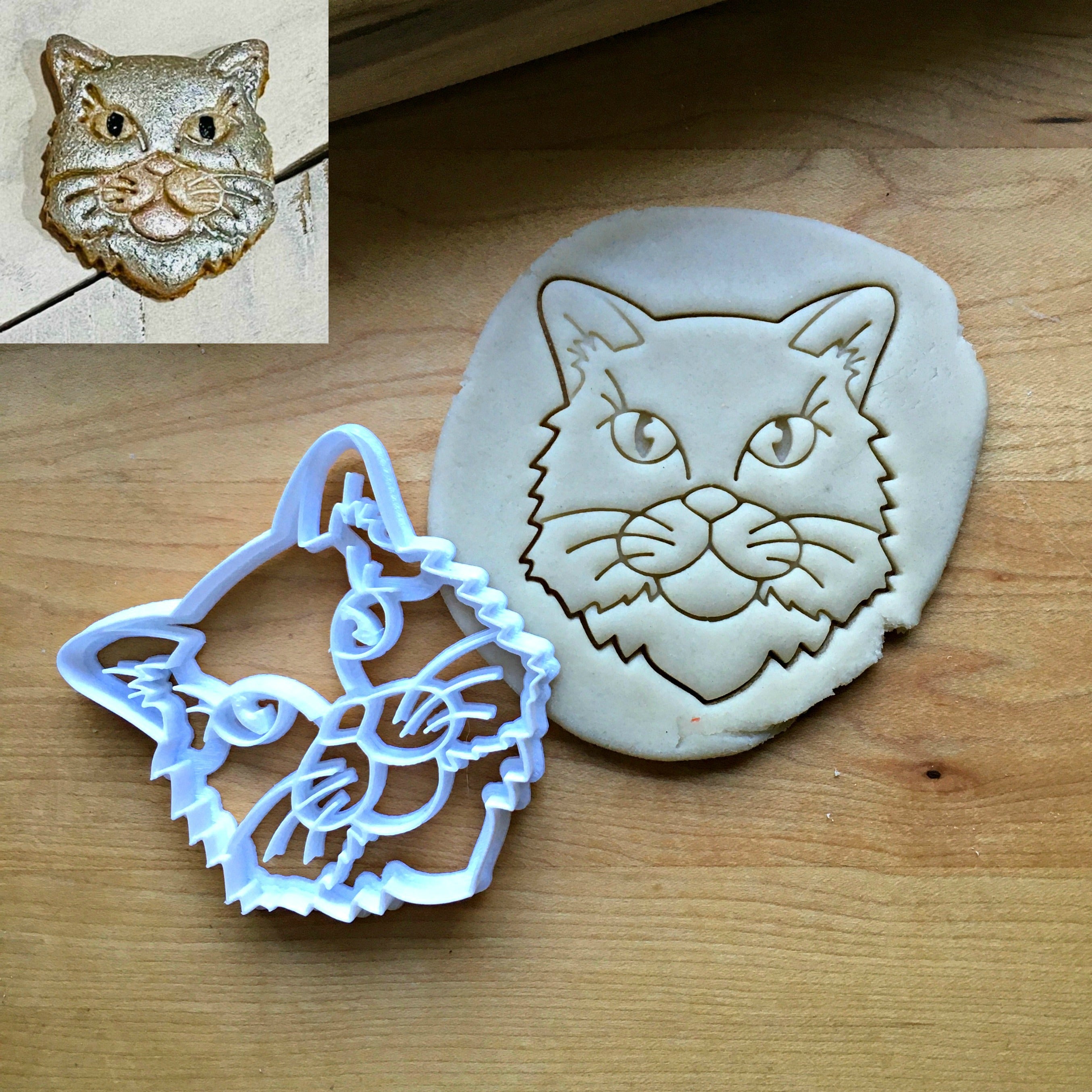 Long Haired Cat Cookie Cutter/Dishwasher Safe