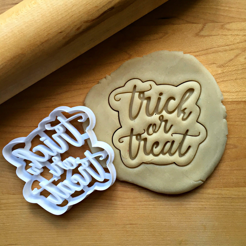 Trick or Treat Script Cookie Cutter/Dishwasher Safe
