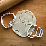 Set of 2 Fist Bump Cookie Cutters/Dishwasher Safe