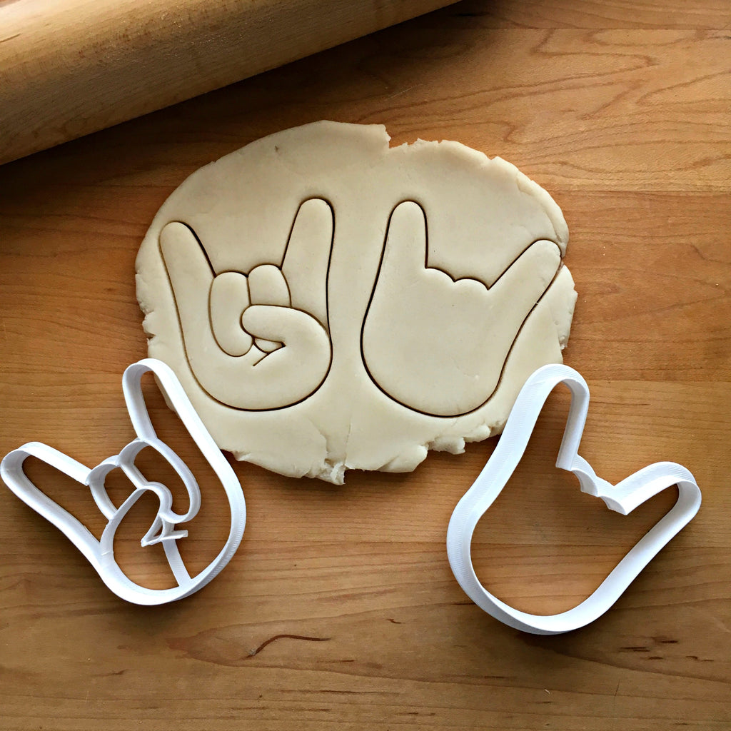 Set of 2 Sign of the Horns Cookie Cutters/Dishwasher Safe