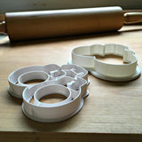 Set of 2 Hand Cuffs Cookie Cutters/Dishwasher Safe