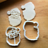 Set of 2 Classic Santa Claus Cookie Cutters/Dishwasher Safe