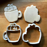 Set of 2 Pumpkin Mug Cookie Cutters/Dishwasher Safe