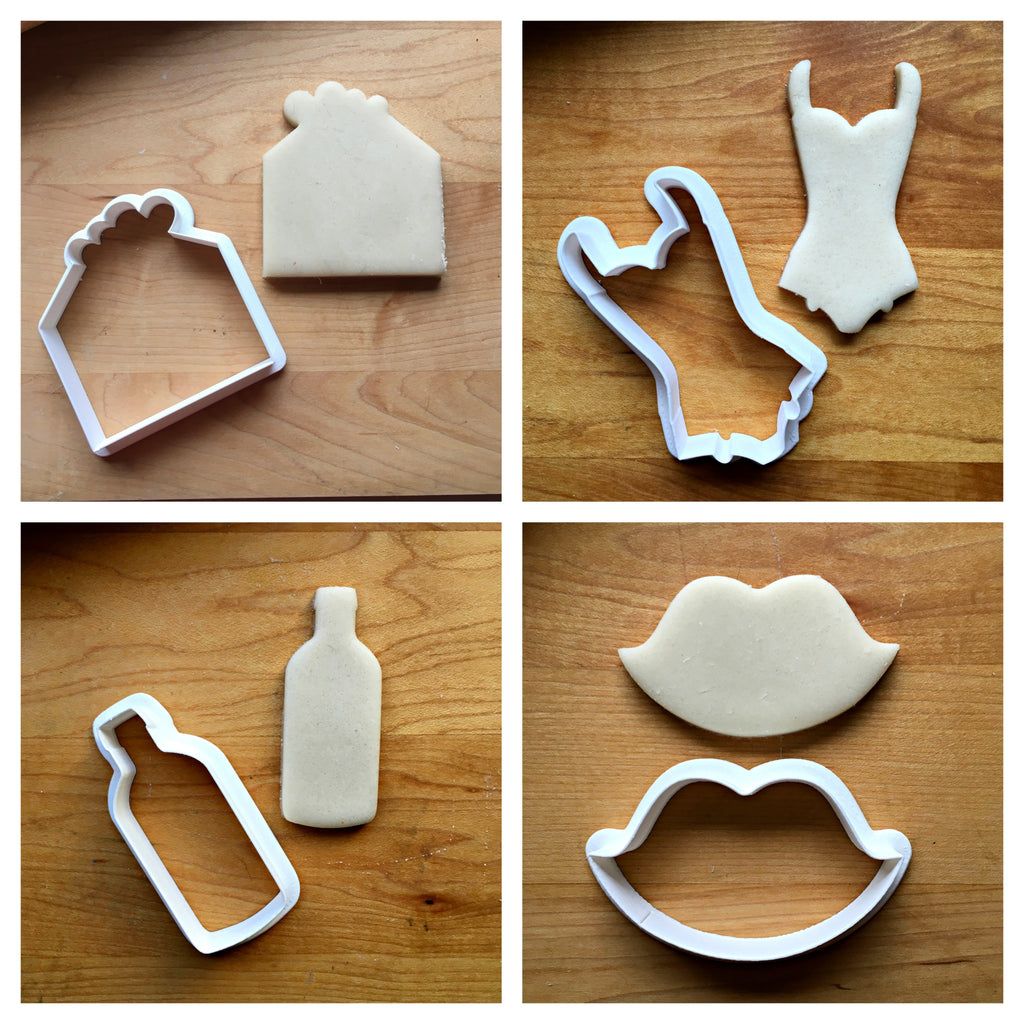 Set of 4 Sweetheart Cookie Cutters/Dishwasher Safe