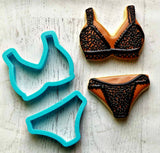 Set of 2 Bikini Top and Bottom Cookie Cutters/Dishwasher Safe