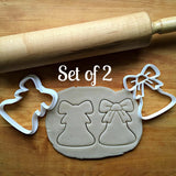 Set of 2 Christmas Bell Cookie Cutters/Dishwasher Safe