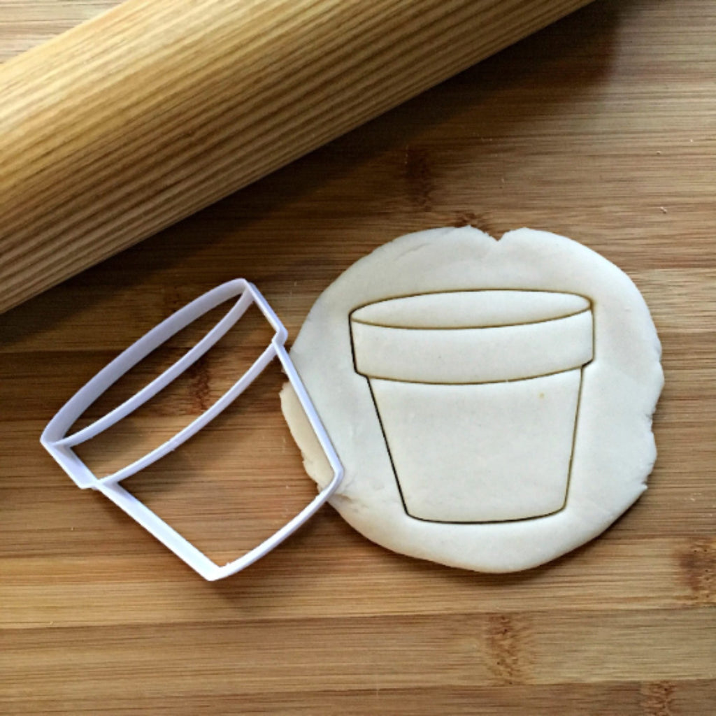 Flower Pot Cookie Cutter/Dishwasher Safe