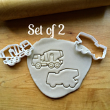 Set of 2 Cement Truck Cookie Cutters/Dishwasher Safe
