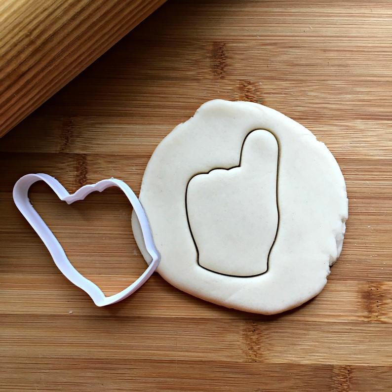 Foam Finger Cookie Cutter/Dishwasher Safe