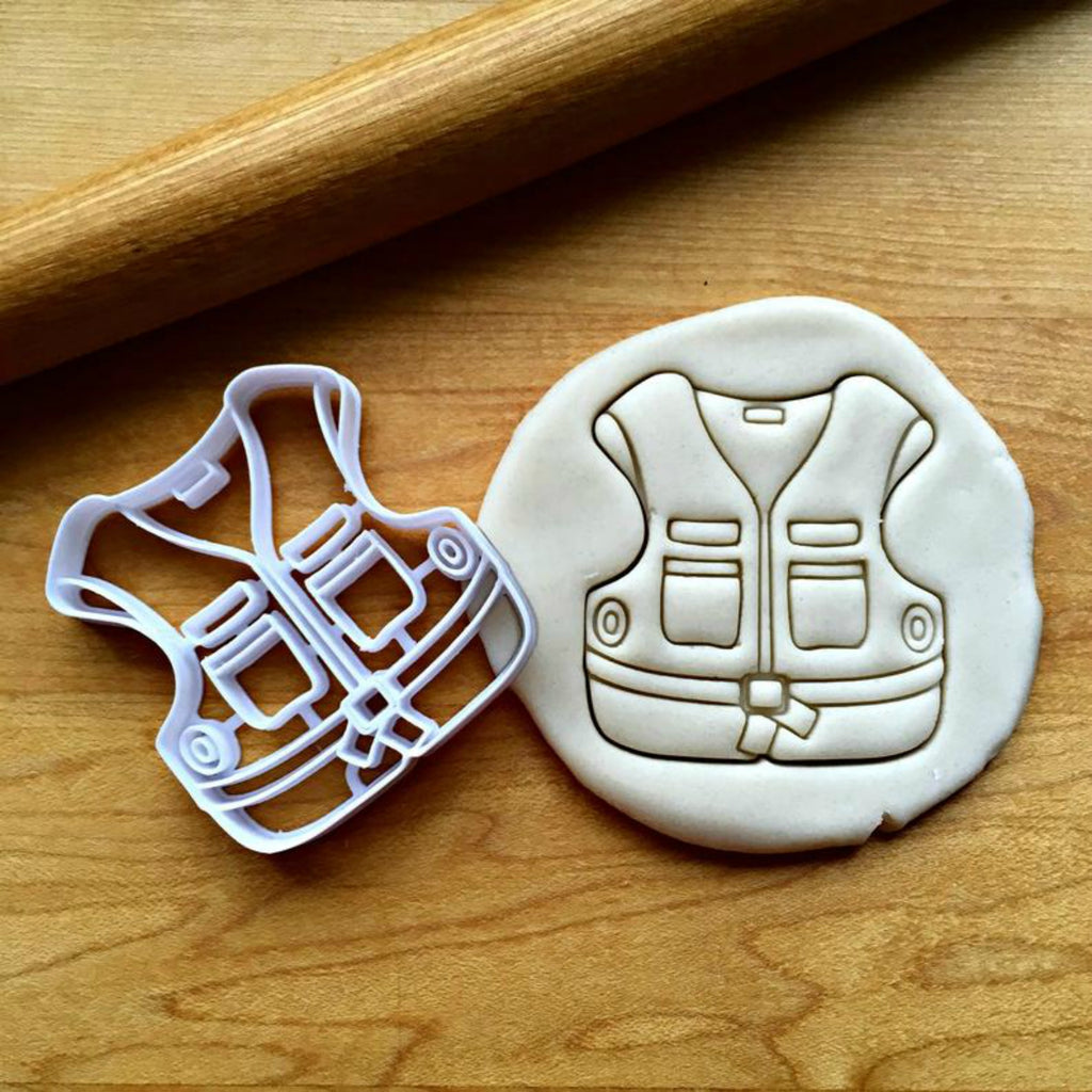 Fishing Vest Cookie Cutter/Dishwasher Safe