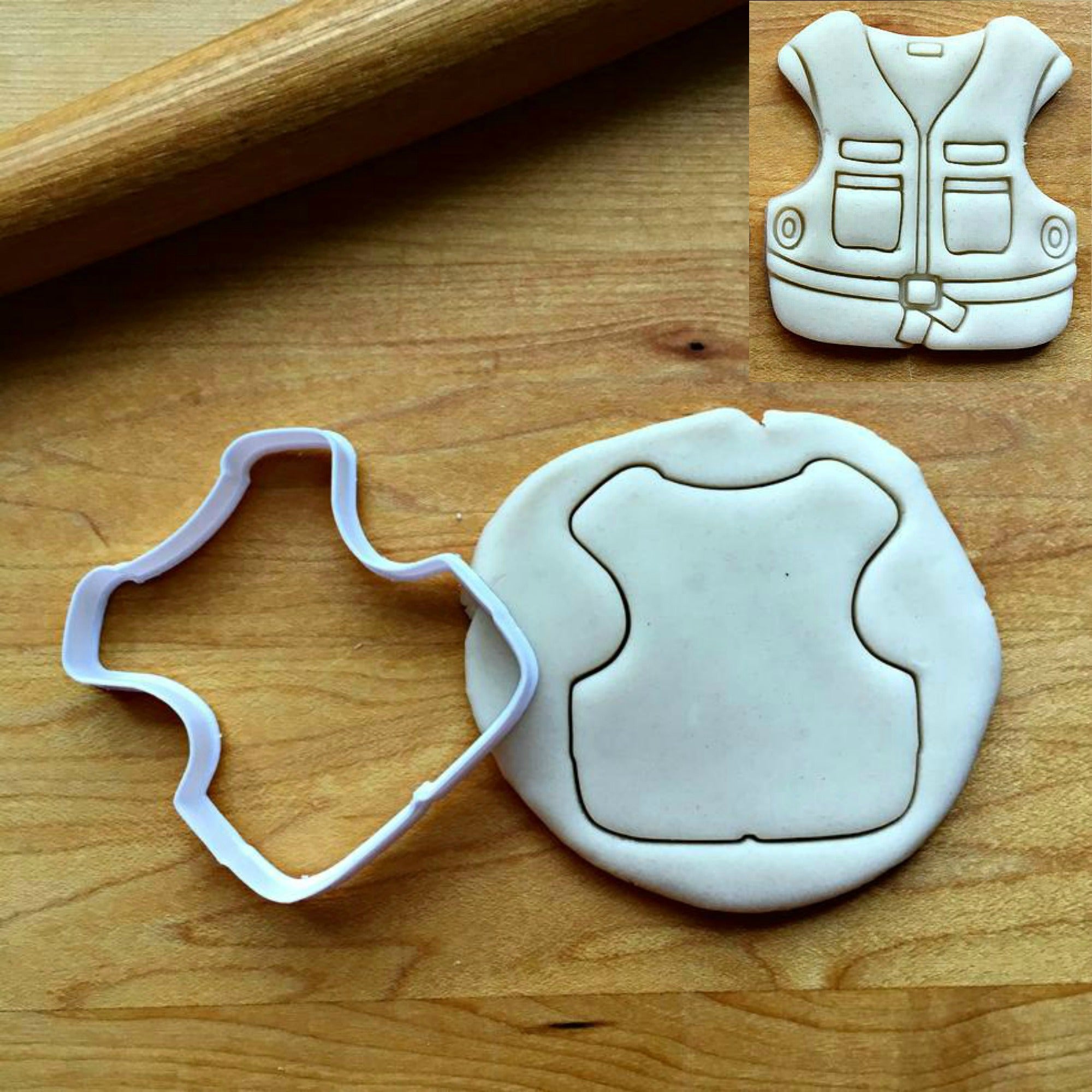 Fishing Vest Cookie Cutter/Dishwasher Safe