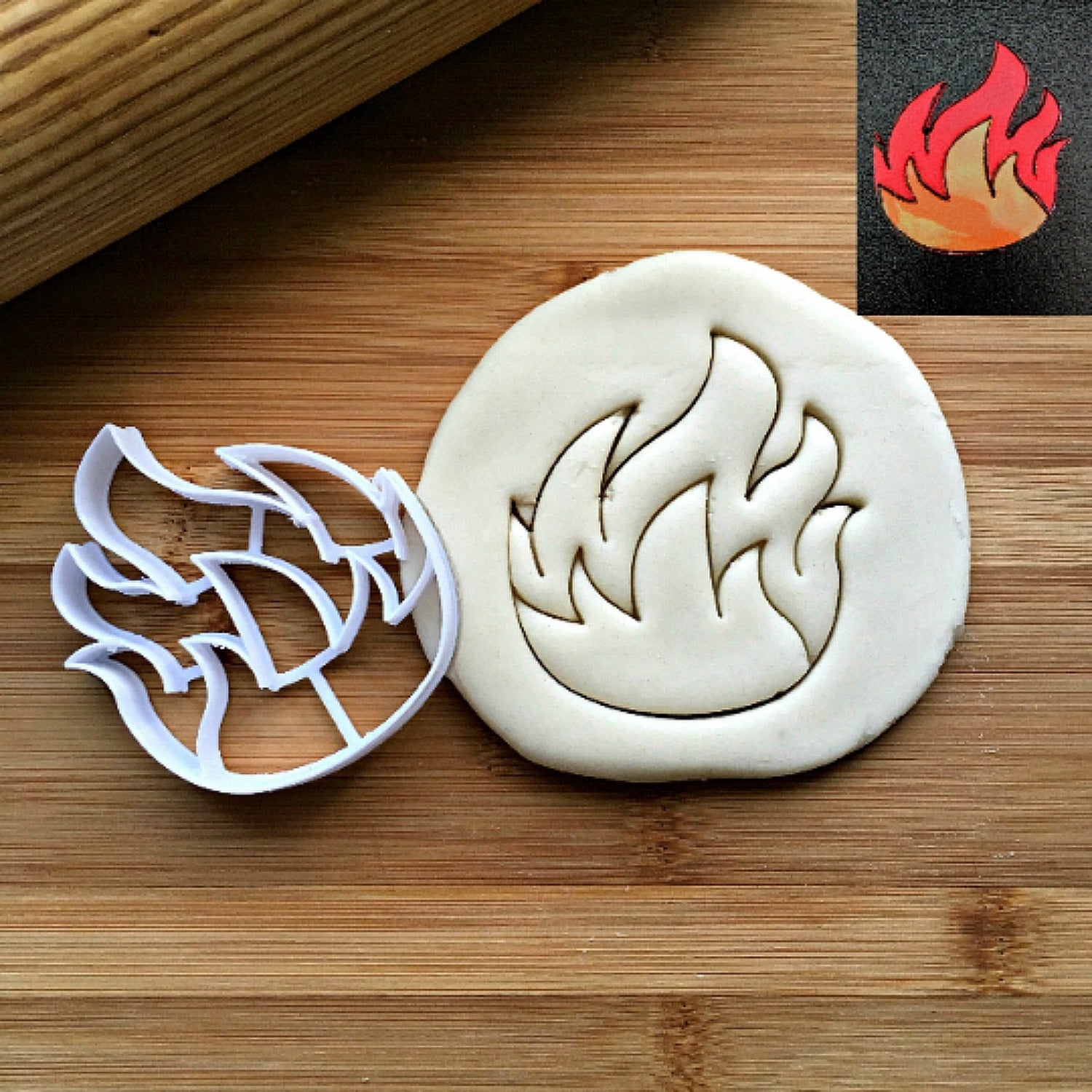 Flame of Fire Cookie Cutter/Dishwasher Safe