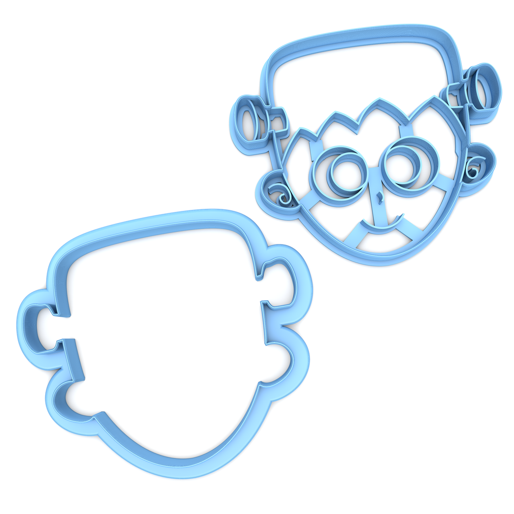 Set of 2 Frankenstein Cookie Cutters/Dishwasher Safe