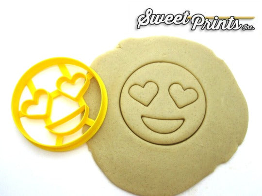 Heart Eyes Emoji Cookie Cutter/Dishwasher Safe