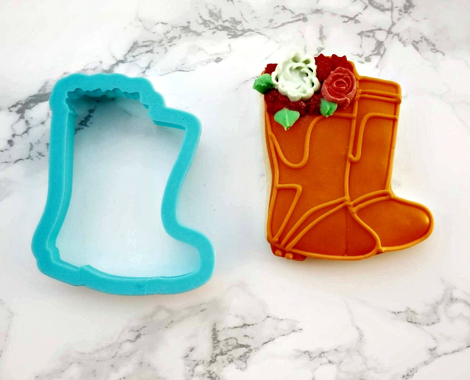 Rain Boots with Flowers Cookie Cutter/Dishwasher Safe