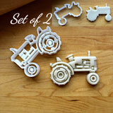 Set of 2 Tractor Cookie Cutters/Dishwasher Safe