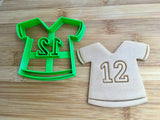 Number 12 Jersey Cookie Cutter