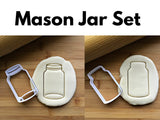Set of 2 Mason Jar Cookie Cutters/Dishwasher Safe
