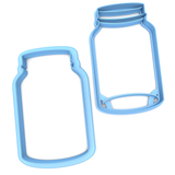 Set of 2 Mason Jar Cookie Cutters/Dishwasher Safe