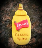 Set of 2 Mustard and Ketchup Bottles Cookie Cutters/Dishwasher Safe