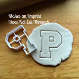 Varsity Letter P Cookie Cutter/Dishwasher Safe