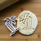 Surf Board and Palm Tree Cookie Cutter/Dishwasher Safe
