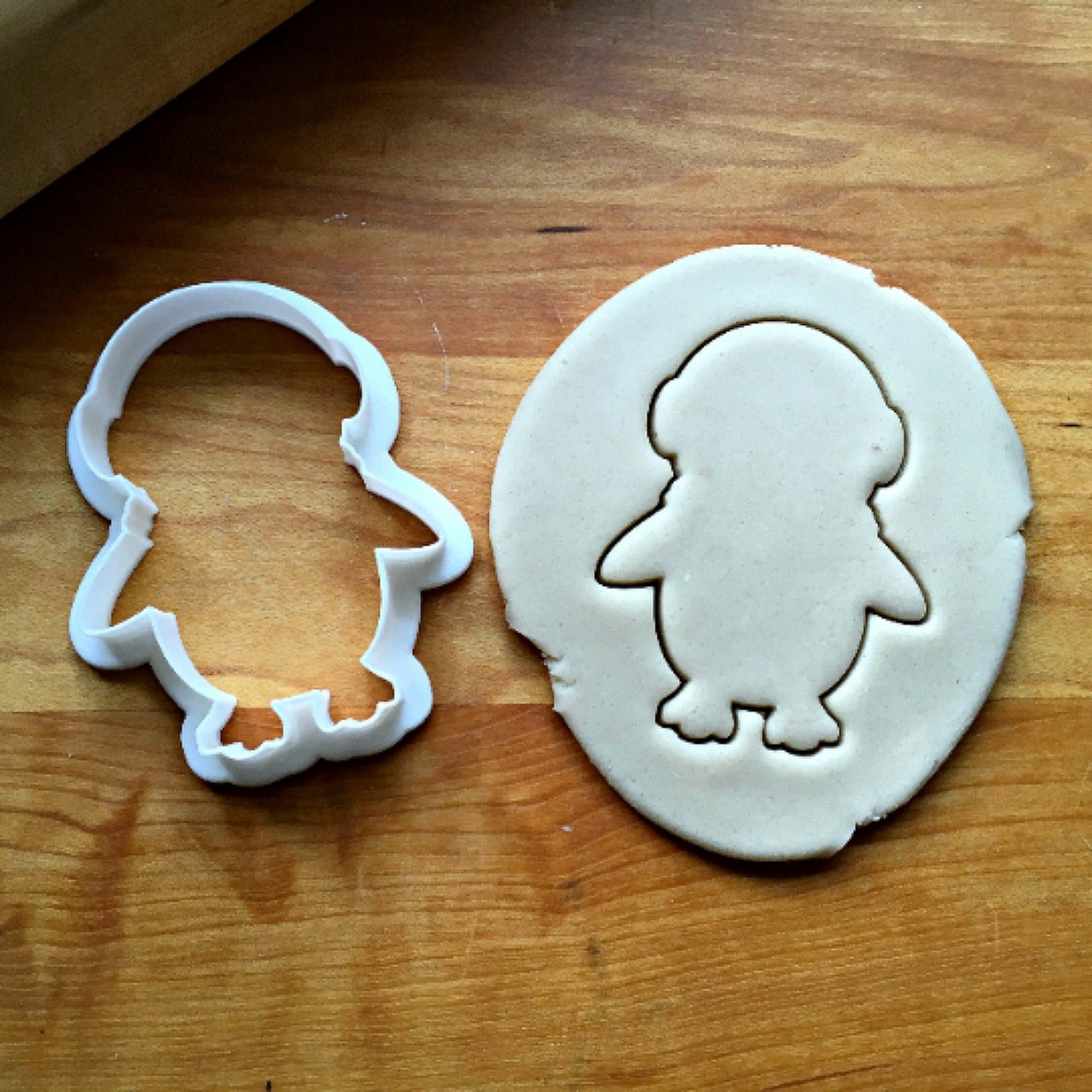 Penguin with Earmuffs Cookie Cutter/Dishwasher Safe