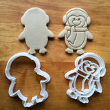 Set of 2 Penguin with Earmuffs Cookie Cutters/Dishwasher Safe