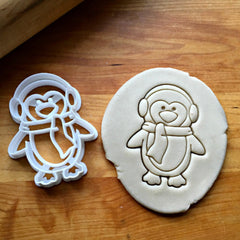 3" Penguin with Earmuffs Cookie Cutter/Clearance