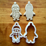 Set of 2 Penguin with Hat Cookie Cutters/Dishwasher Safe