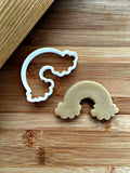 Rainbow with Clouds Cookie Cutter/Dishwasher Safe