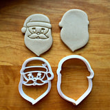 Set of 2 Santa Claus Cookie Cutters/Dishwasher Safe