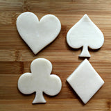Set of 4 Playing Card Shapes Cookie Cutters/Dishwasher Safe