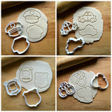 Set of 8 Police Cookie Cutters/Dishwasher Safe