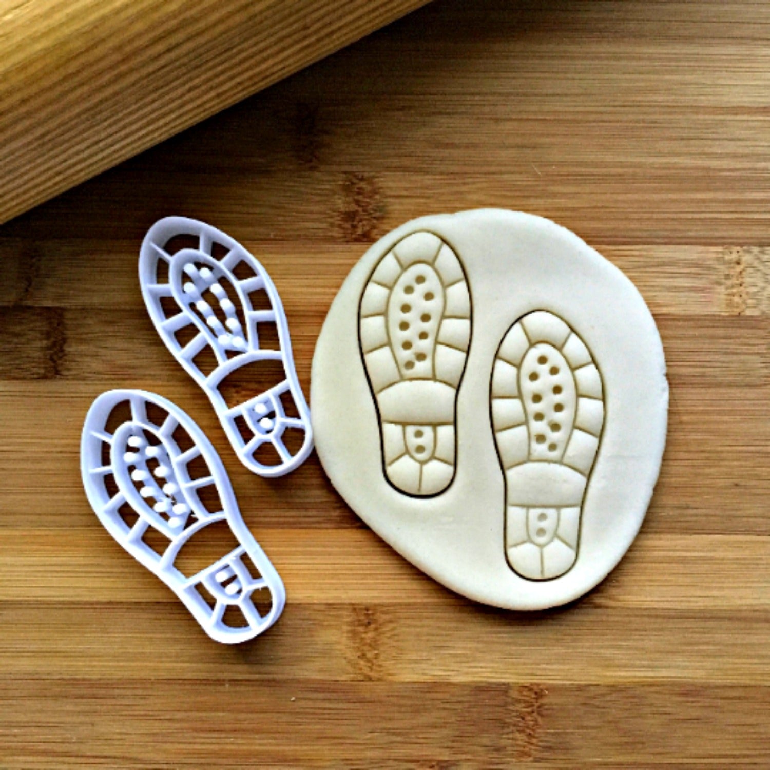 Set of 2 Shoe Print Cookie Cutters/Dishwasher Safe