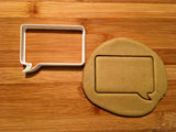 Speech Bubble Cookie Cutter/Dishwasher Safe